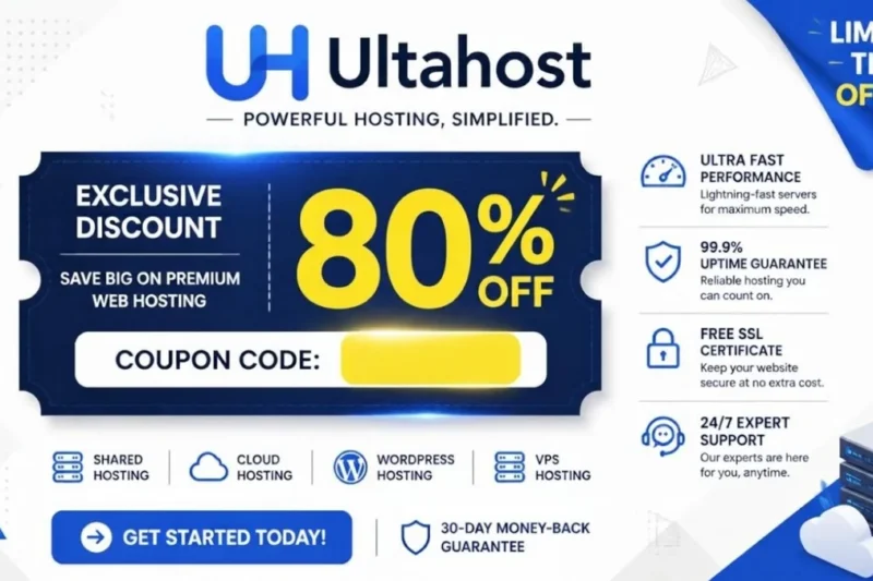 Ultahost Coupon: Exclusive Deals From One of the Leading Web Hosting Providers