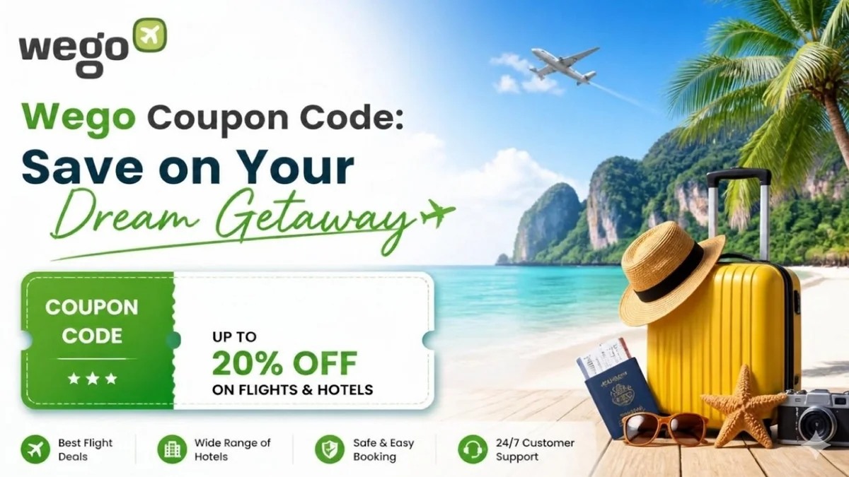 Wego coupon code for up to 20 percent off on flights and hotels
